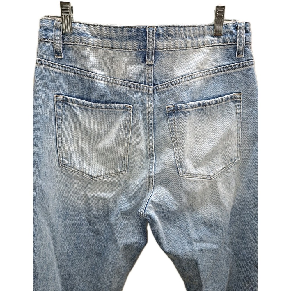 Vervet Straight Split Hem Blue Jeans Womens Size 29 Distressed 100% Cotton - Picture 6 of 8